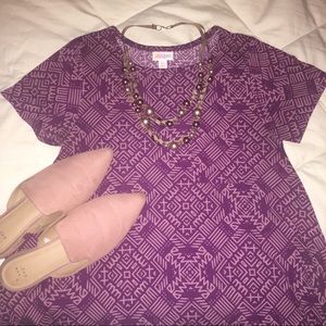 LulaRoe Carly Hi-Lo Dress in Purple